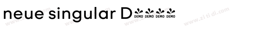 neue singular D字体转换